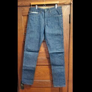 Rag And Bone Raw Selvage Denim Buckle Cinch Back Jeans size 33 x 43 Rare NWOT